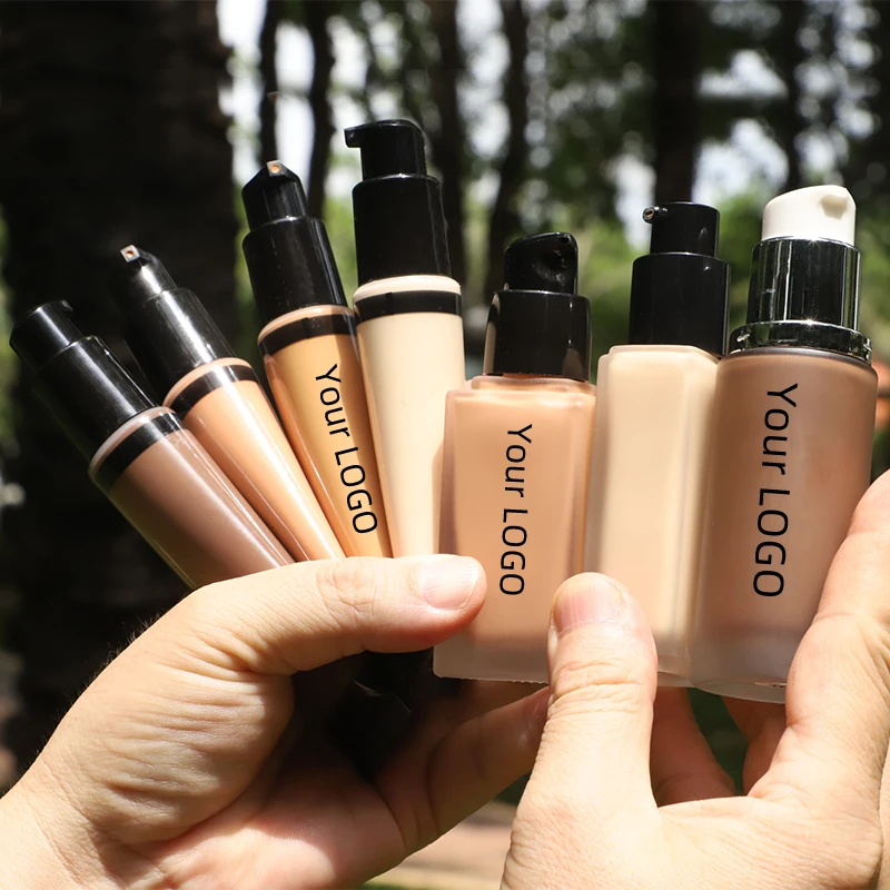 

OCHAIN Custom High Quality Waterproof Black Women Dark Skin Waterproof Wholesale Liquid Foundation