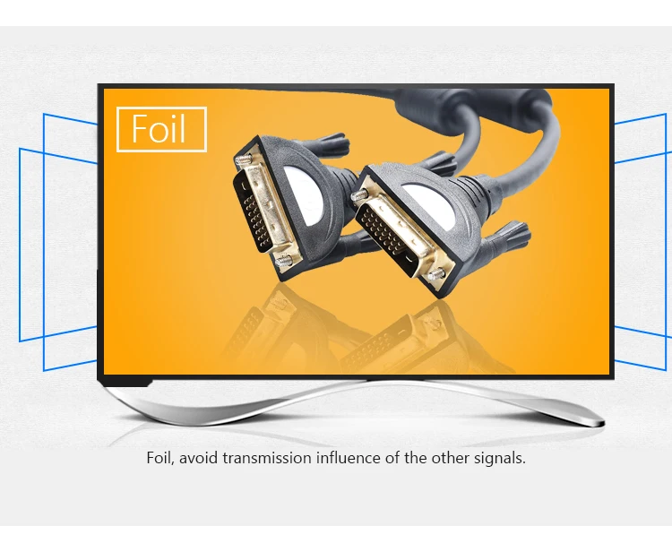Best price 5m video tester dual monitor converter dvi 24+1 to vga cable for projector - ANKUX.COM