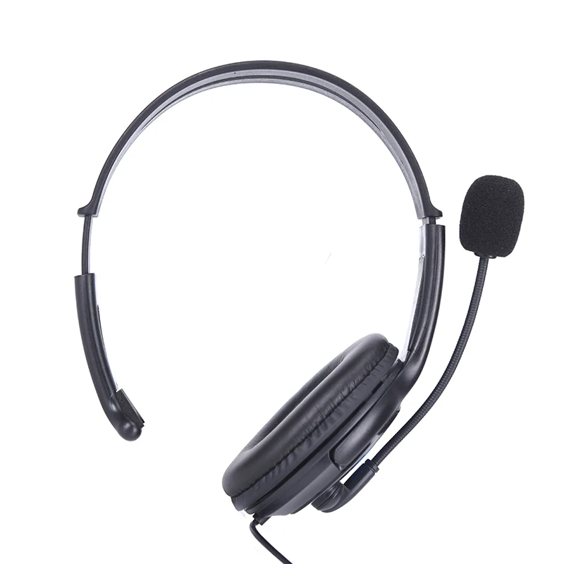 

Single Side Headphones Microphone Voice Chat Gaming Headset Slim Pro Handle RB