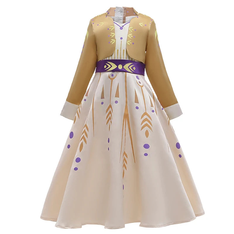 

New style Girl Aisha wore a princess dress with a bow waist children's performance dresses, Customized color