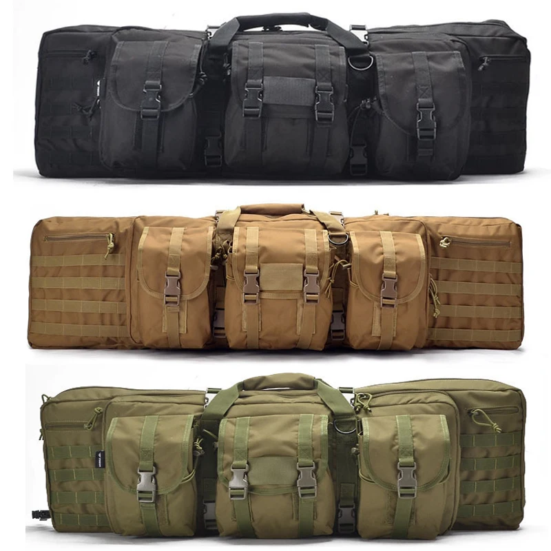

600D High Quality Nylon Gun Bag Case Rifle bag Backpack Shooting Bag for Hunting Tactical Games, Black ,desert and green