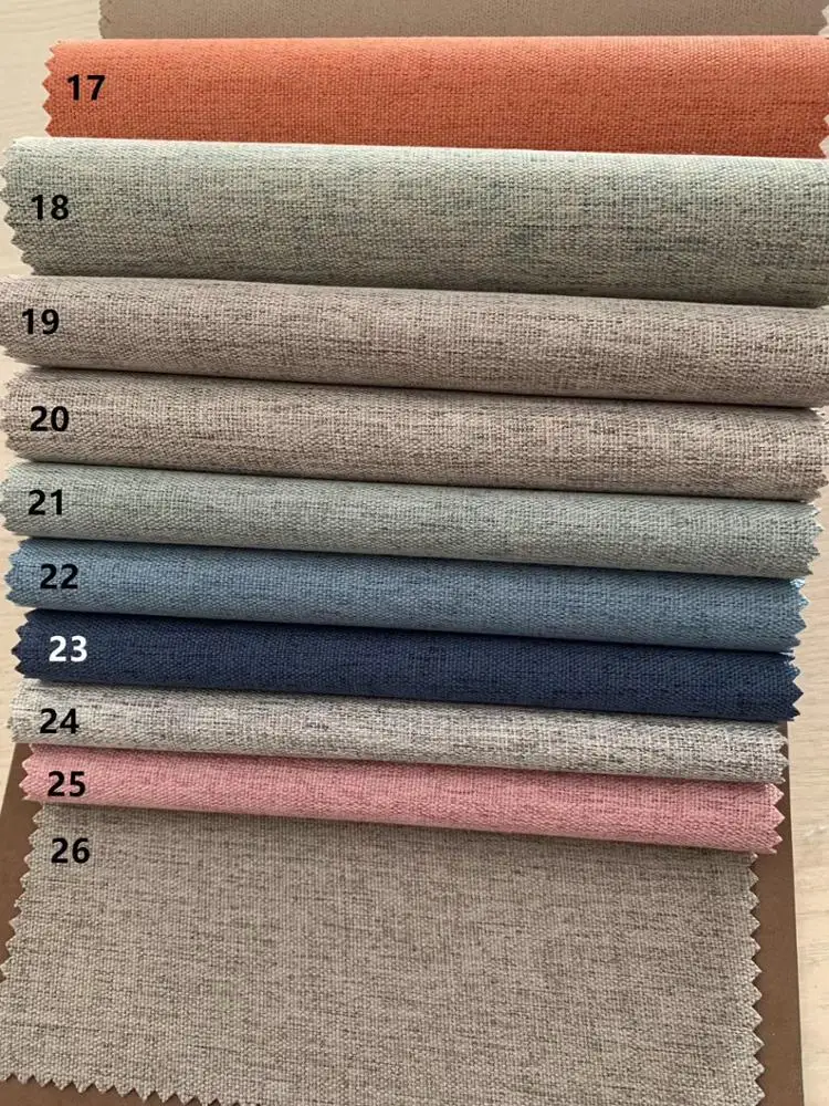 
Nanometer coated full shading various colors linen blackout hotel room curtain 