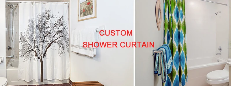 Wholesale 100% Polyester Shower Curtain with 12 Hooks Sloth Printed Quick Dry Water Repellent Bathroom Curtains Home Decor