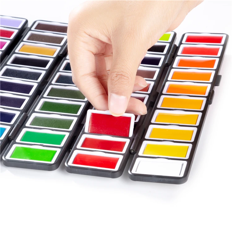 
Superior New Watercolor 18/38/58 High Quality Portable Solid Watercolor Paint Set 
