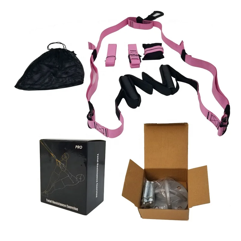 

High Quality Home Use Suspension Trainer for Fitness, Yellow,pink,black or accept custom