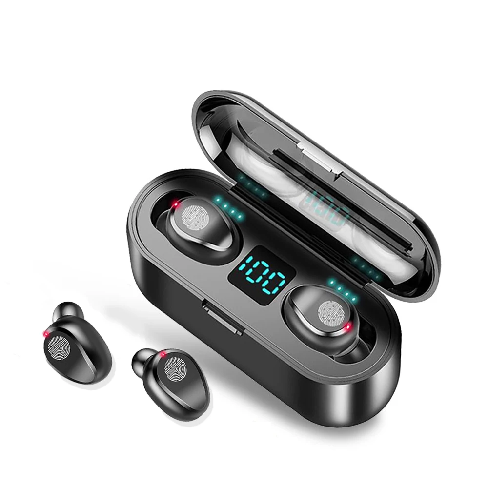 

Hot Sell F9 Tws True Wireless Stereo Earbuds Earphone BT5.1 Hifi Headphone Waterproof Noise Reduction Tws F9