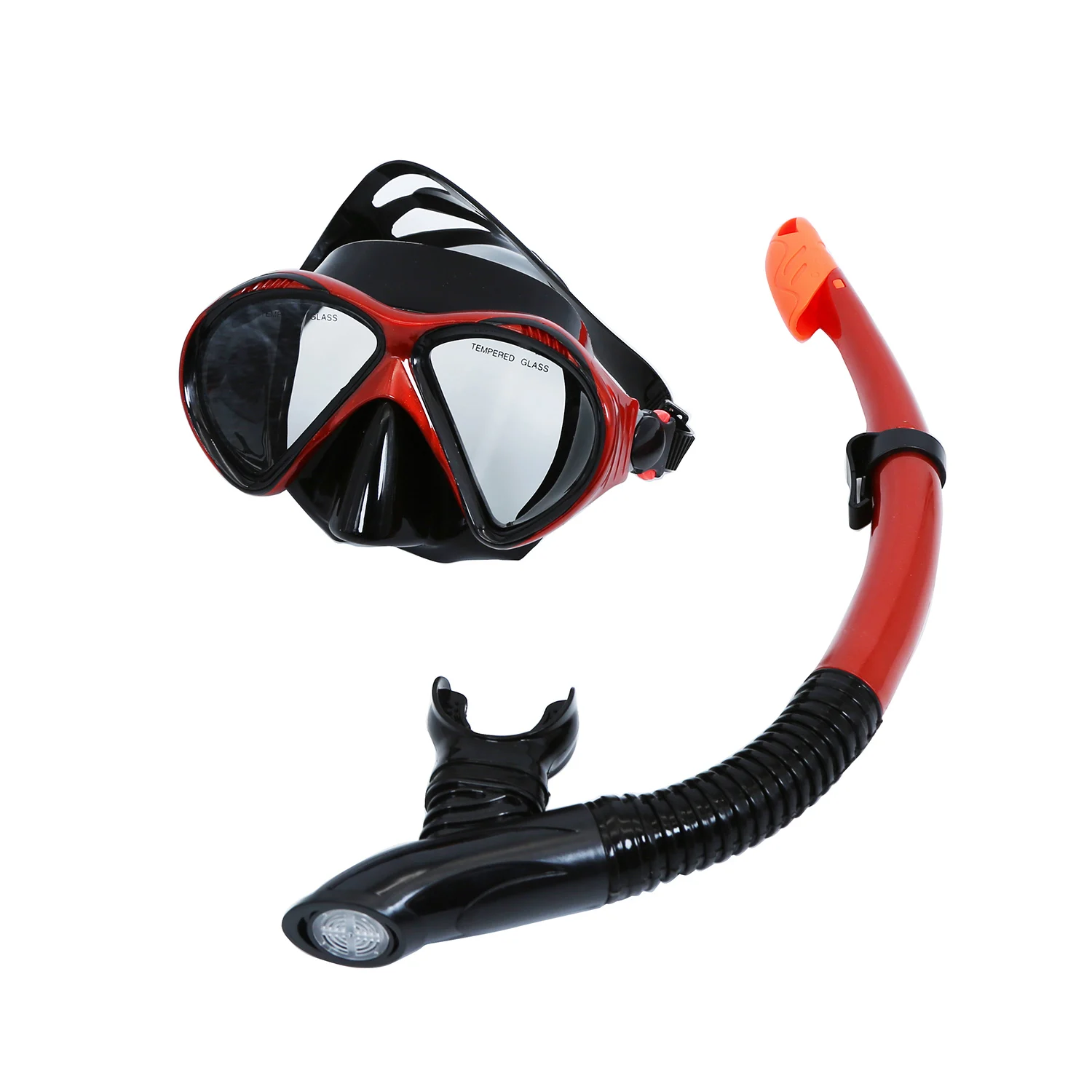

Snorkeling Mask Spearfishing Freediving Mask Snorkel Set Strap Free Diving Tempered Glass Scuba Silicone One Mask One Snorkel