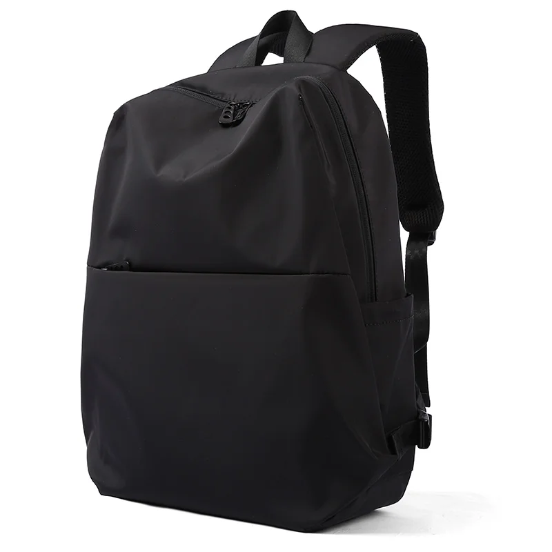 

Oxford Fabric Backpack for Everyday Lightweight Fashion Dayback Solid and Soft Waterproof Men Women Black