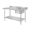 Customized logo restaurant hotel kitchen NSF 18/8 certificated stainless steel working table