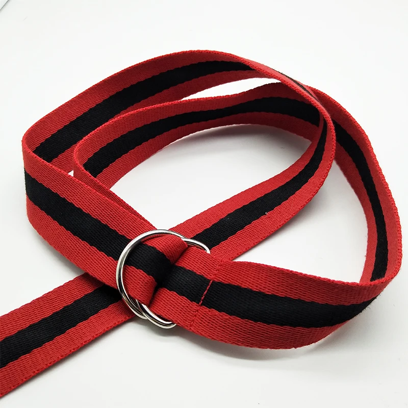 Zonesin High Quality Mens Double D Ring Cotton bing Belt Buy