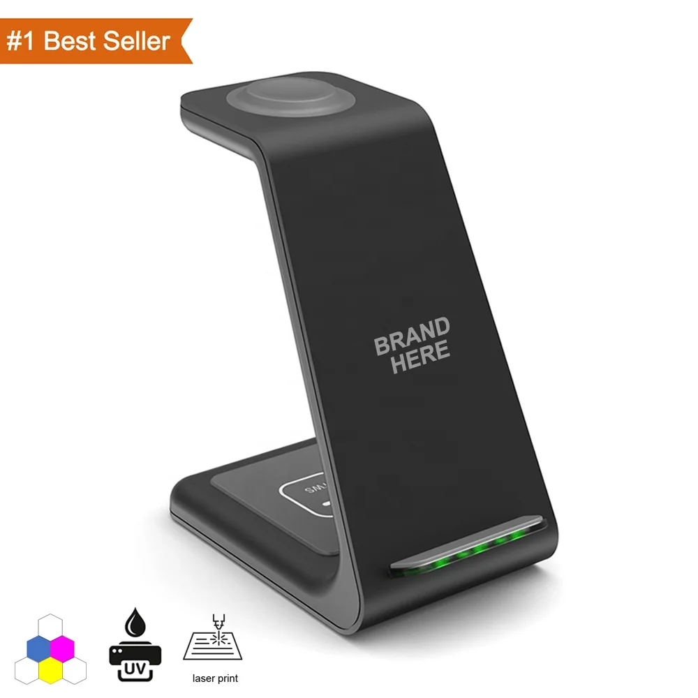 

New Arrival Product Ideas 2022 Amazon Top Seller Wholesale T3 3 in 1 Wireless Charger Custom