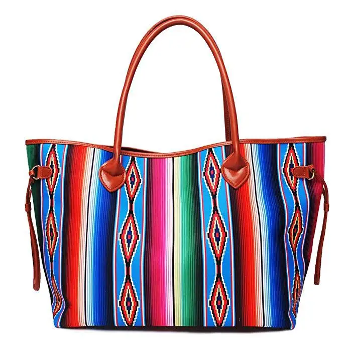 

Lady Designer Printed Shoulder Handbag Large Beach Tote Bag