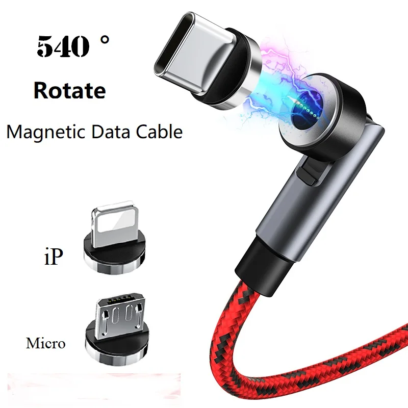 

Bm4A 3 in 1 LED type c fast cable Luminous Magnetic charging for iphone mp3 / mp4 playe charger cable usb data cable, Black / red