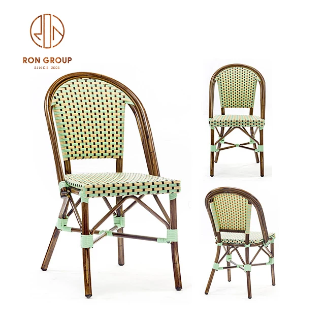 French bistro rattan chair for restaurant