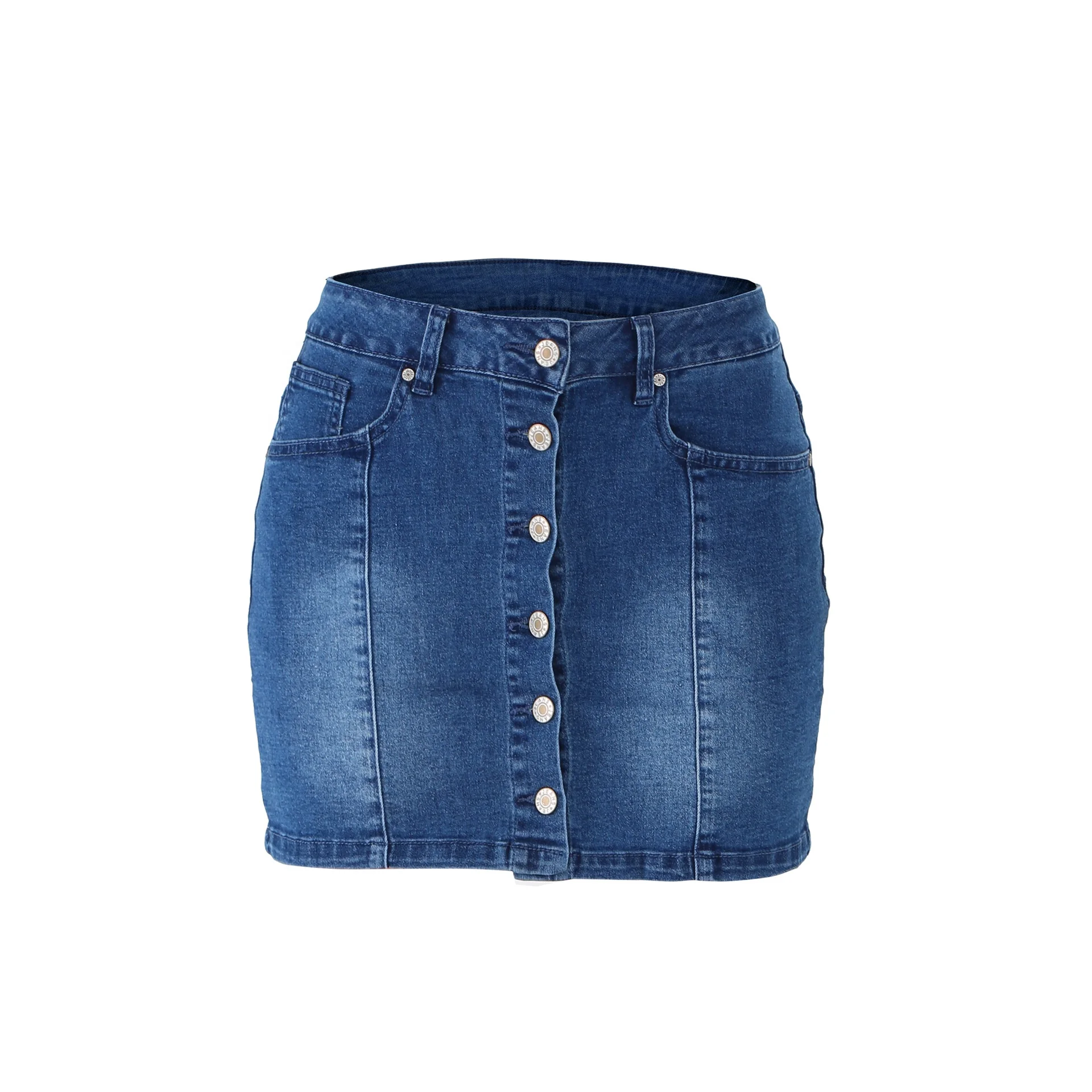 

APOLLO Fashion Hot Sale Denim Skirt Short Pants Ladies Sexy Tight Women Distressed Jeans Skirt