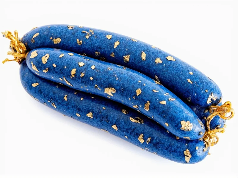 blue and gold sausage