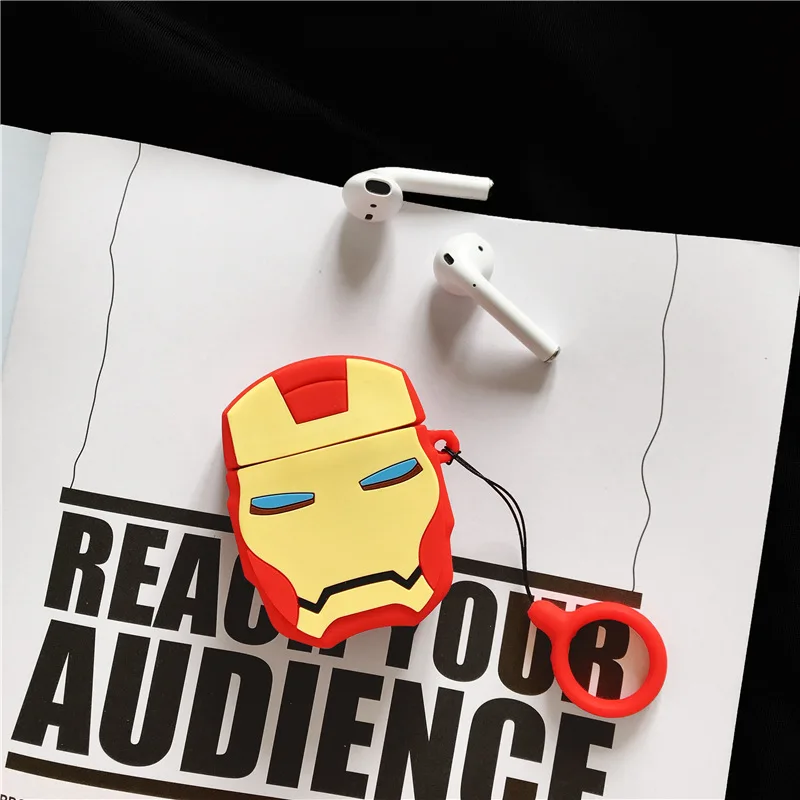 

3D Cartoon Hero Iron Man For Air Pods Cover For Apple Airpod Case