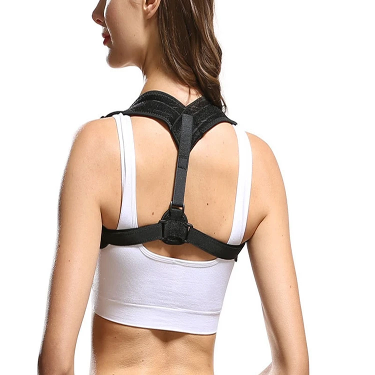 

High Quality Adjustable Back Brace Corrector Shoulder Support Posture Correction Belt, Customized back support belt