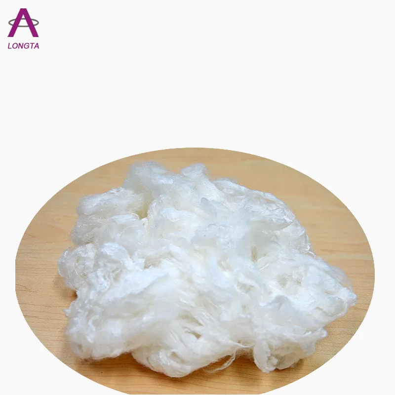 
manufacturer high quality white flame retardant FR viscose fiber rayon staple fiber for non-woven fabric 