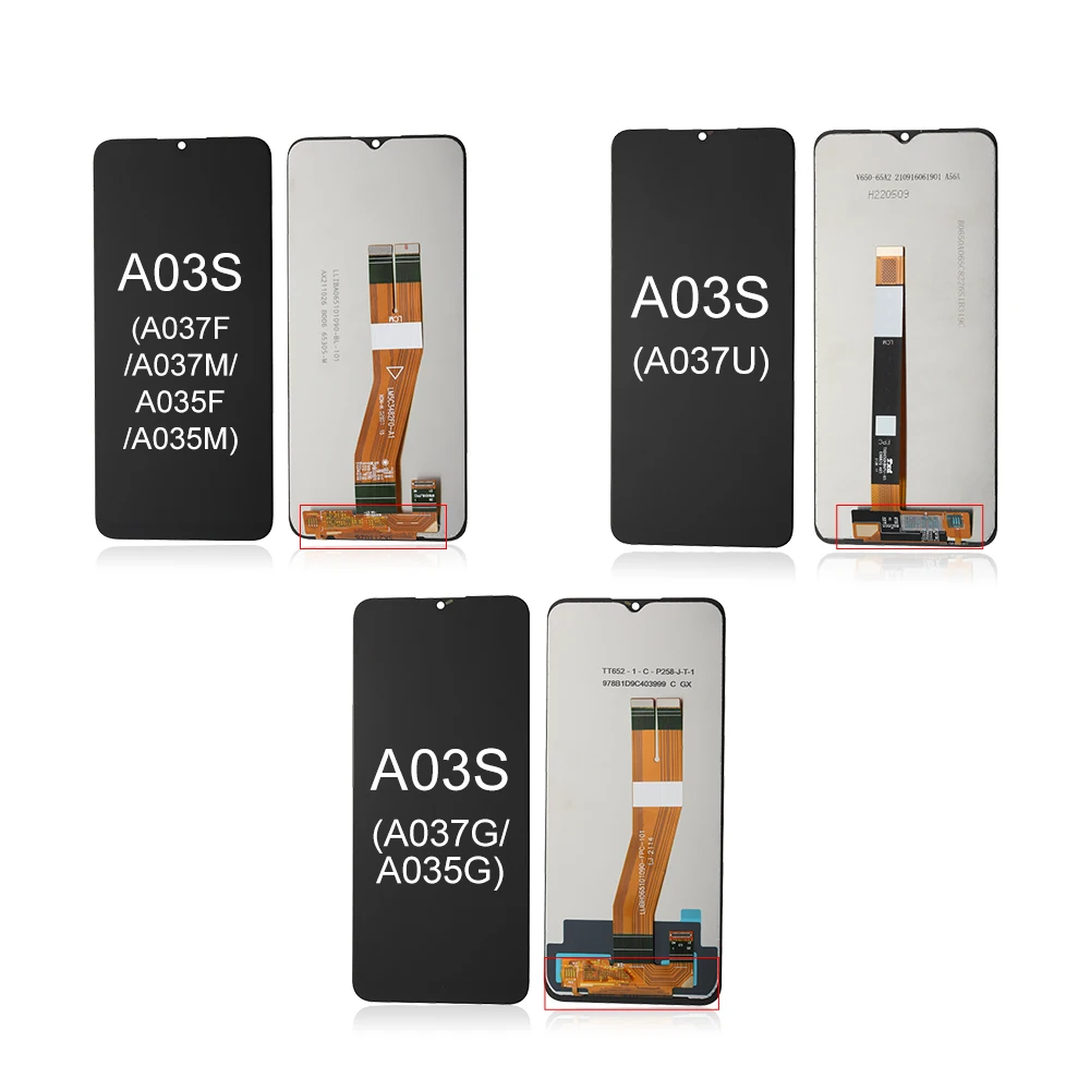 

Incell LCD Screen With Frame for Samsung for Galaxy A03S A037U A037F A037G LCD Touch Screen AMOLED Display Replacement