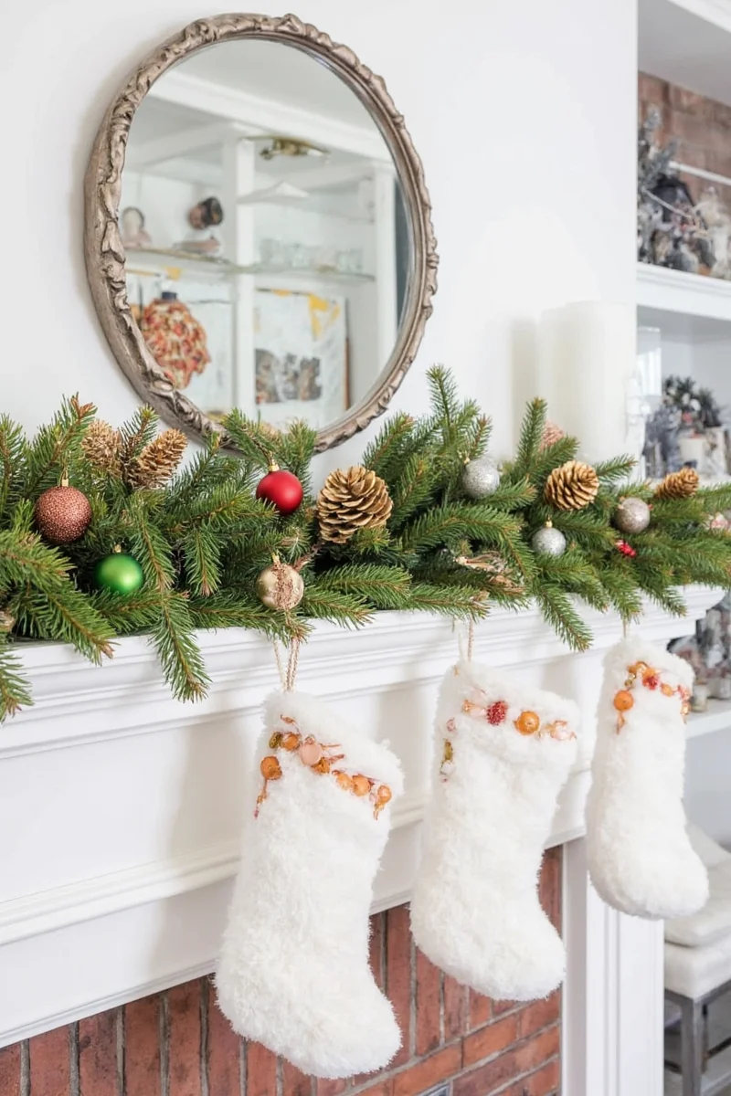 Rotating Christmas mantel decorations year after year