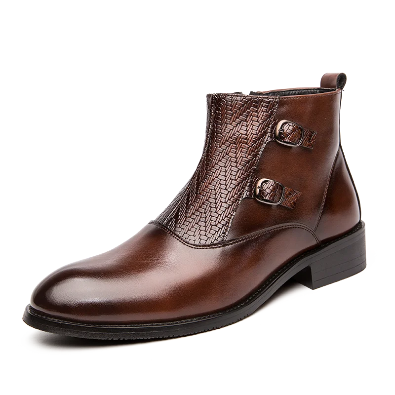 

Fall winter latest fashion British flat heel loafers women ankle ladies leather boots