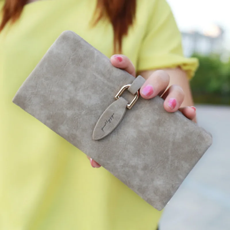 

Hot Sales Stock New Fashion Pu Leather Purse Bag Ladies Designer Wallet Large Capacity Card Bag