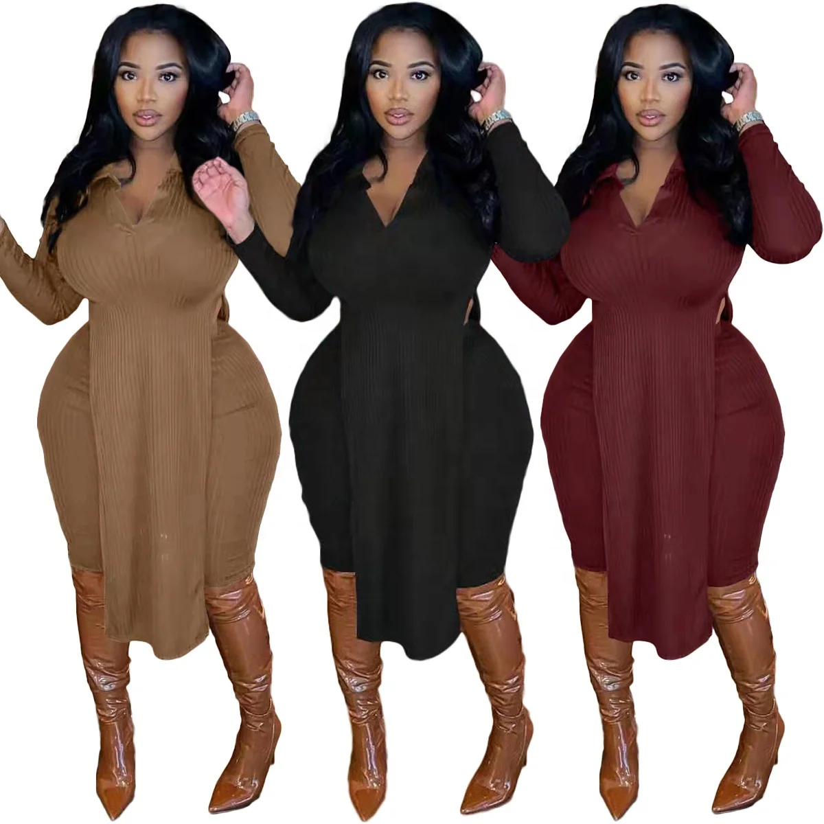 

2022 New Arrivals Sexy Ladies Women's Split Two Piece Sets Women Clothing Plus Size