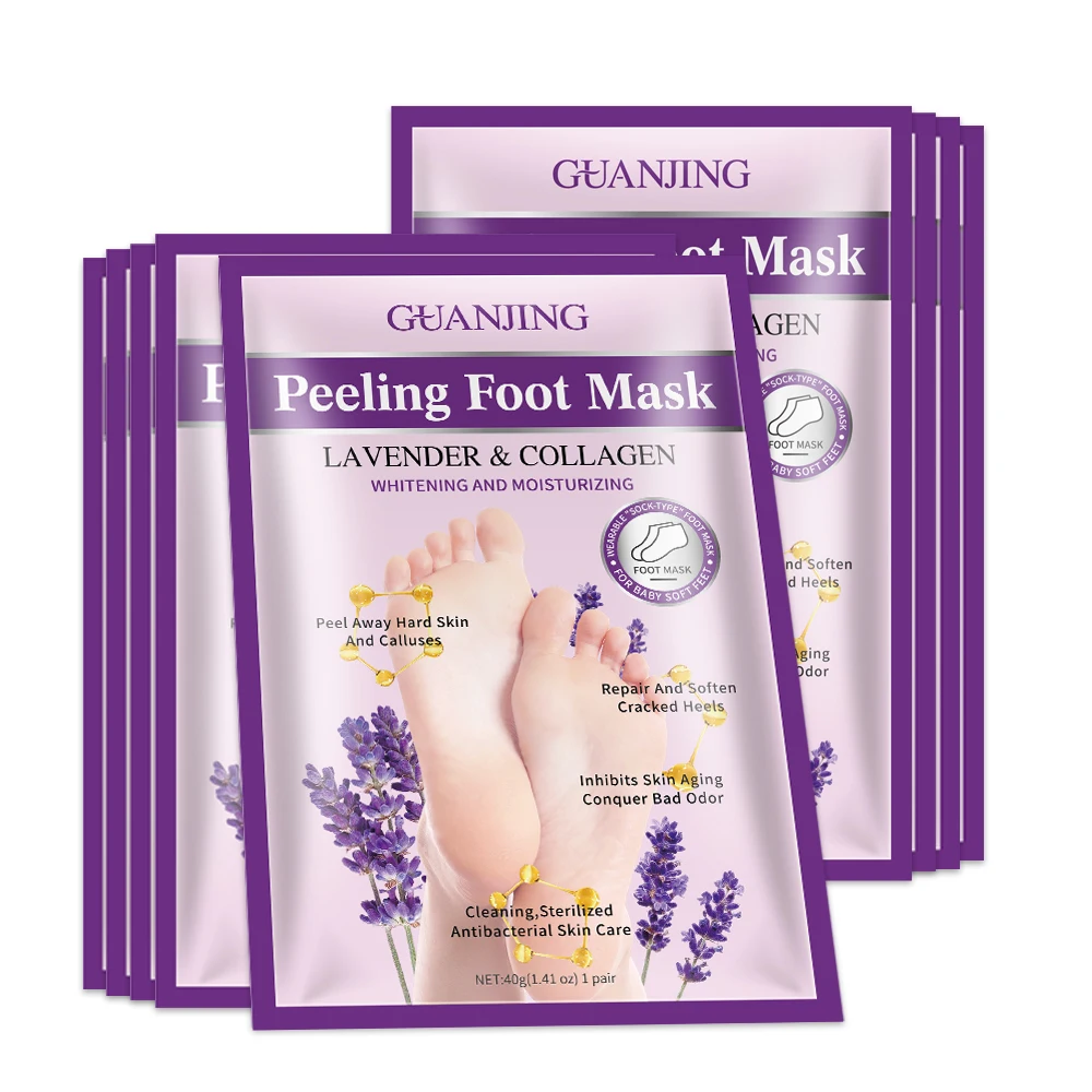 

Foot Exfoliation Peeling Mask Lavender Remove Dead Skin Nourishing Whitening Foot Mask