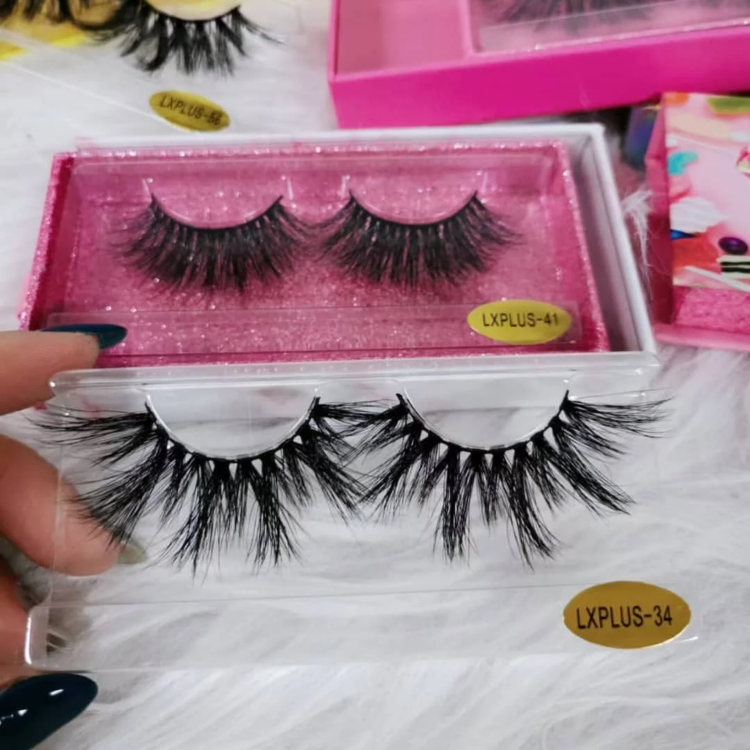 

lahes 25mm mink fluffy lashwholesale 25mm mink eyelash vendor with customized case lash bundles eyelash vendor 25 mm, Natural black