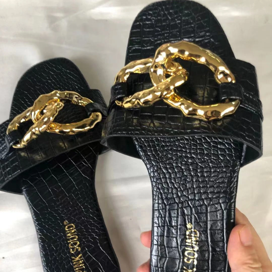 

New fashion 2021 new spring slippers women's korean-style pointe summer new women's pinch flash drill sandals slipper, Customized color