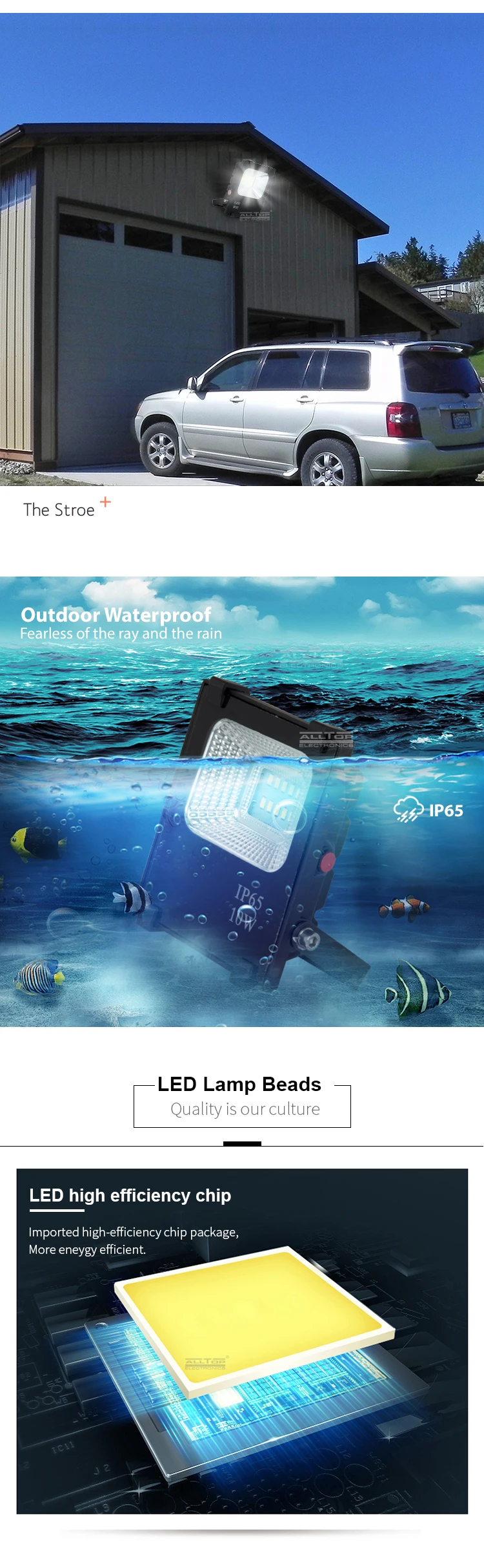 Most powerful outdoor 10w 20w 30w 50w 100w motion sensor ip65 waterproof marine led solar flood lights
