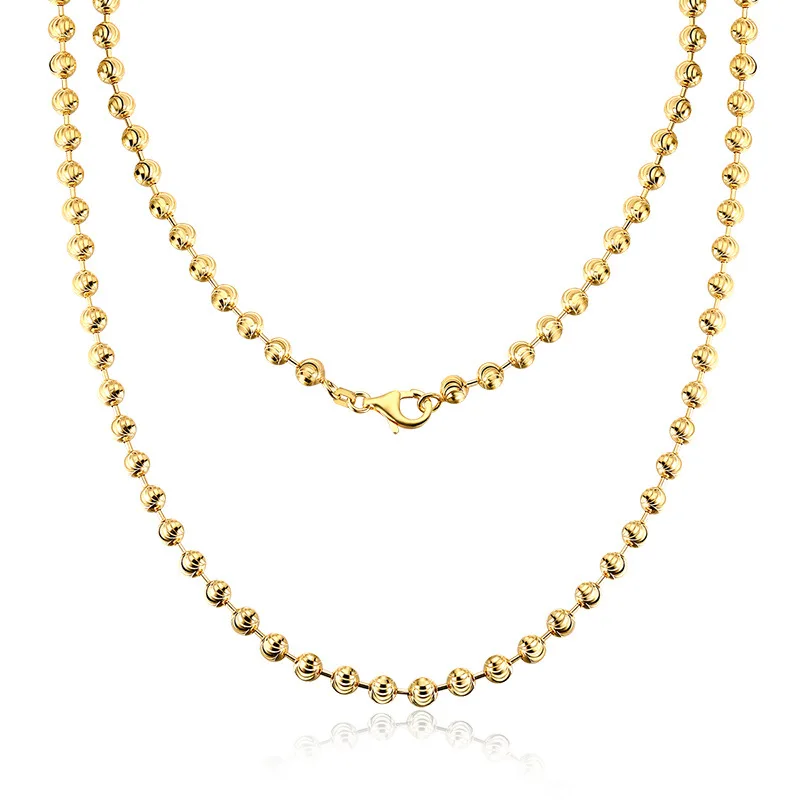 

Various Width Wholesales Sterling Silver chain ball 925, Silver/yellow gold