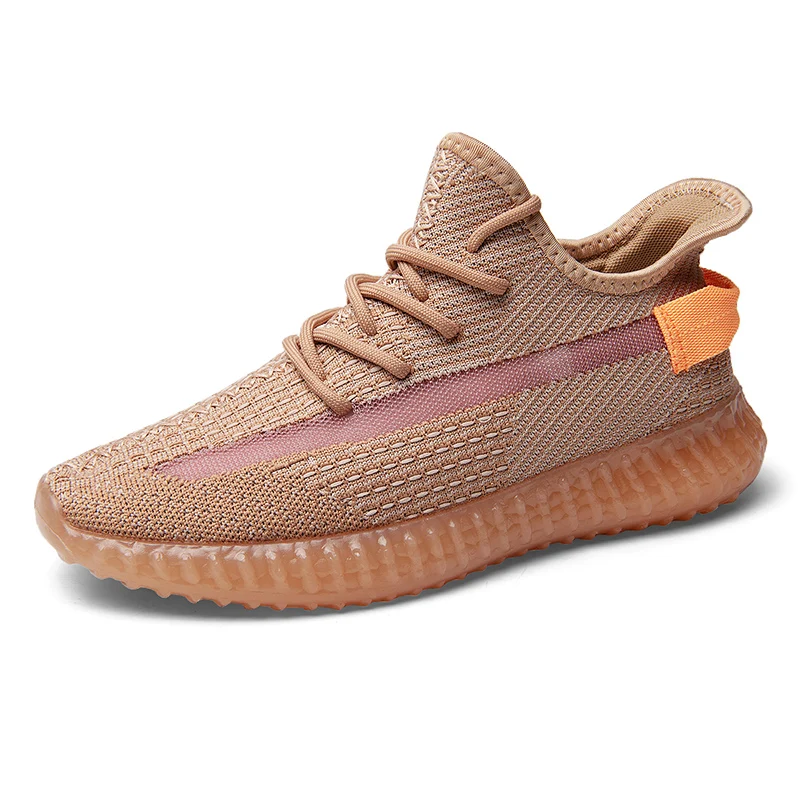 

Fashion men's shoes Sneakers breathable Fly-knited casual shoes latest design footwear, Optional
