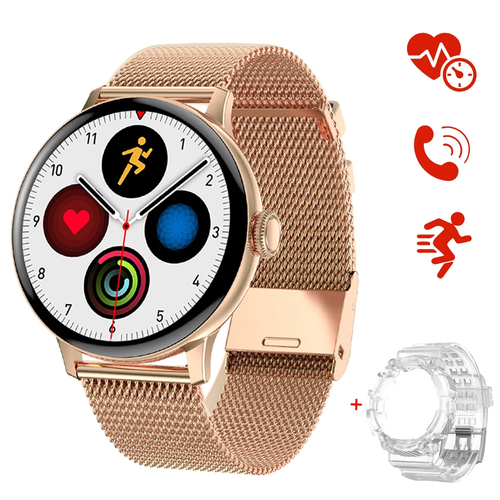 

Rotary Button DT2 Plus Smartwatch BT Call Wireless Charge Heart Rate 1.19Inch 390*390 Screen Waterproof Smart Watch DT2+