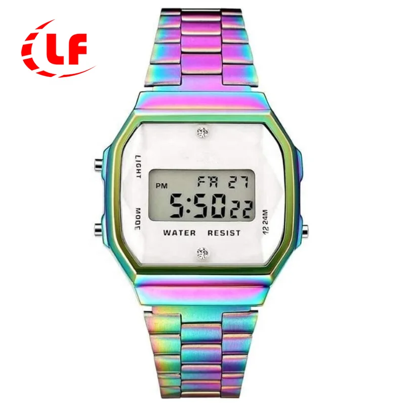 

2019 Hot Sale Color Changing Unisex Men Waterproof Digital Women OEM Sport Watch for Casio