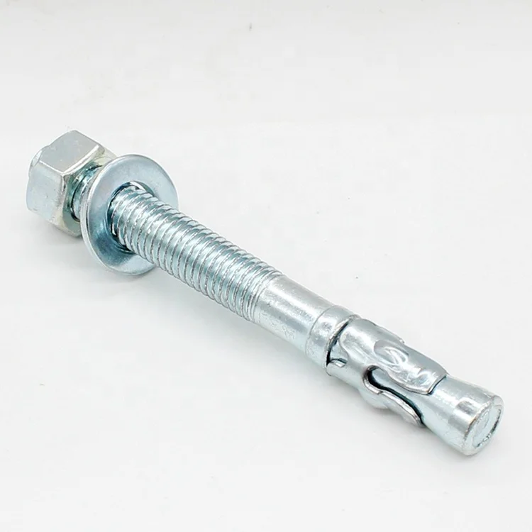 
Zinc Plated Carbon Steel Wedge Anchor Expansion Anchor Bolt Through Bolt 
