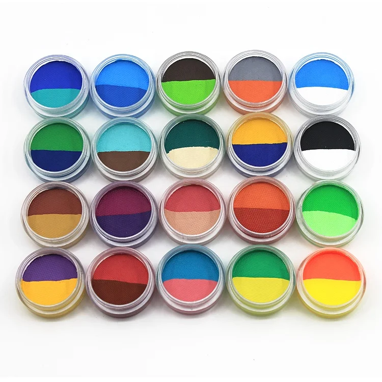 

custom wholesale light color eyeliner neon private label face paint cake uv eye liner makeup cream water activated eyeliner gel, Multi-colored, single-color