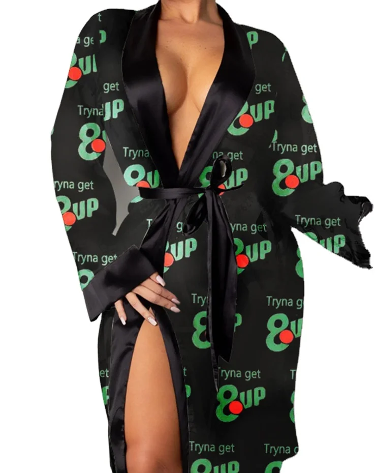 

Wholesale Price Winter Robes Womens Silk Money Robes Women's Bathroom Bath Robe, Pink, black, red, orange, brown, purple, wine