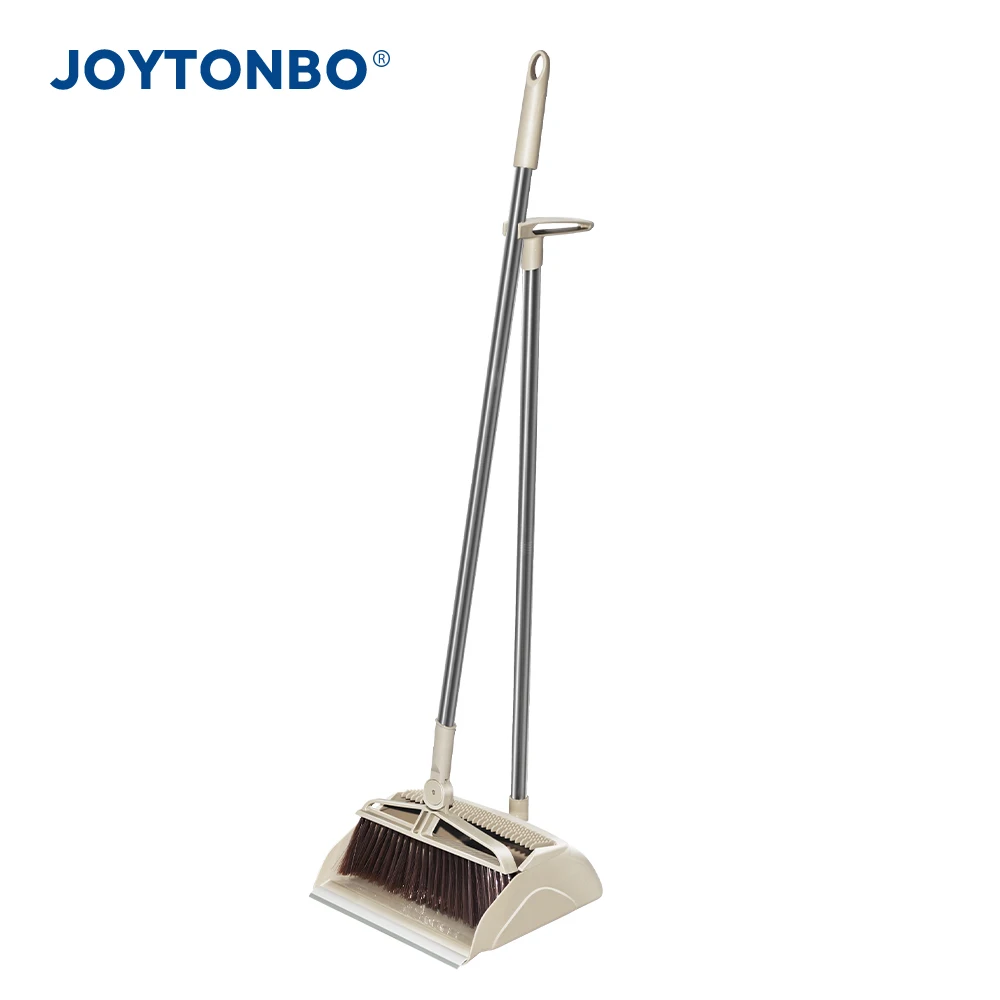 

Hot Sale Amazon Plastic Broom and Dustpan ABS PP Stainless Steel, Khaki