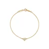 fashion women jewelry 925 silver short thin chain heart shape pendant bracelet & bangle wholesale