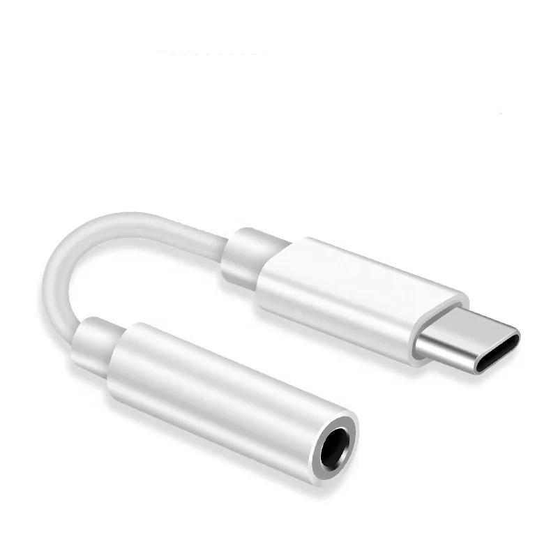 

USB C to 3.5mm Headphone Adapter Headphone Jack Adapter Type C to 3.5mm Audio Cable Compatible with Mobile Phones Converter, White