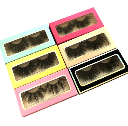 

Mink eyelash supplier wholesale 3d free lash eyelash bersh eyeliner gel glue with packaging box custom 5d real mink eyelashes, Black