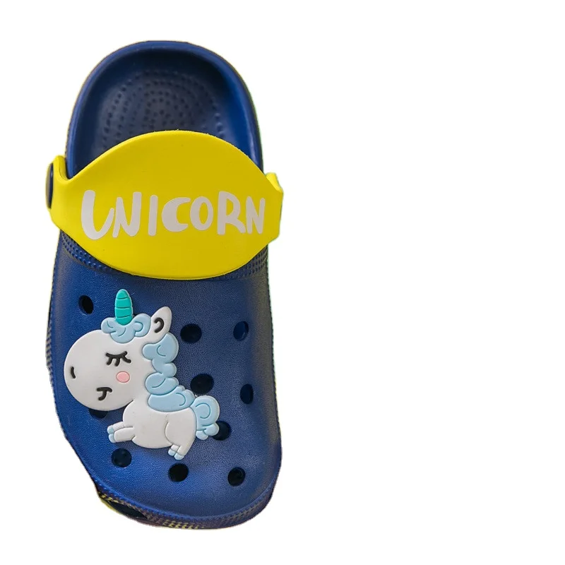 

Children Cartoon Shoes Summer Children Beach Sandals Baby Boys Girls Soft Non Slip Outdoor Toddler Slippers, Blue, puple,pink,navy blue