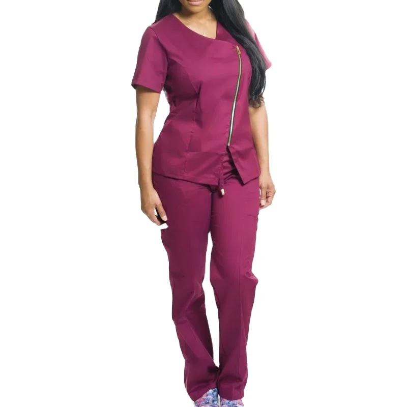

2021 Design Unisex Flex Fabric Jogger Sketchers Pink Hospital Doctor Nursing Medico Uniforme clinic Scrubs Uniforms Nurses, Customized color
