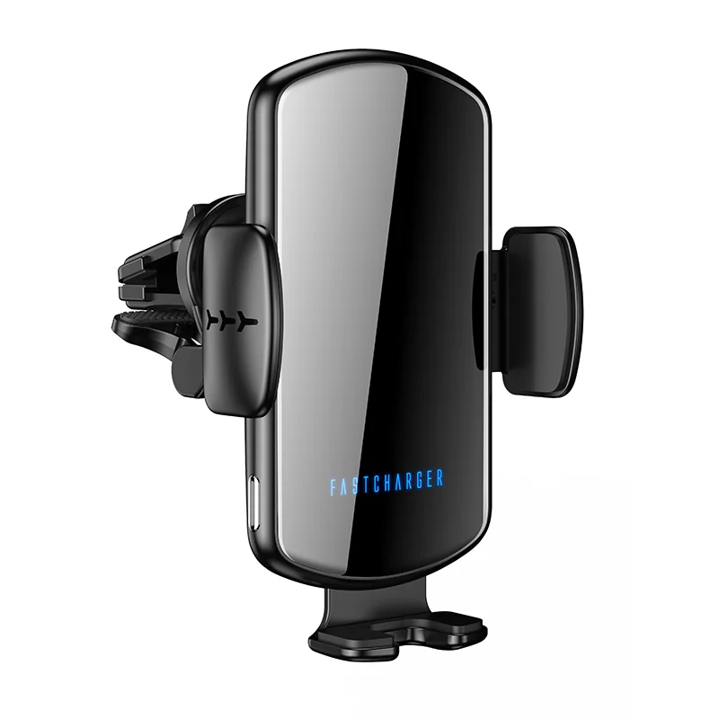 

2021 Trending Products Wireless Mobile Phone Chargers In Car, Black/sliver