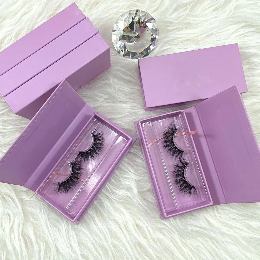 

20mm Mink Fur Eyelash 100% Real handmade Dramatic Fluffy Wholesale 3D Mink lashes, Natural black