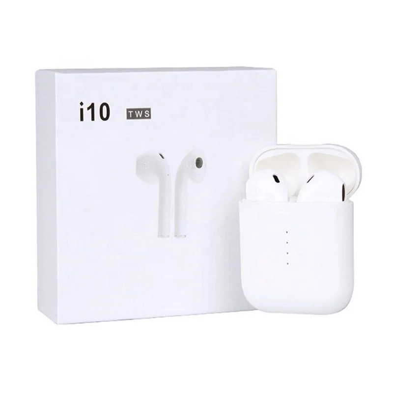 

Earphones Wireless Stereo Earbuds Noise Reduction Tws I10 sports HeadsetYanDex Bt 5.0, White