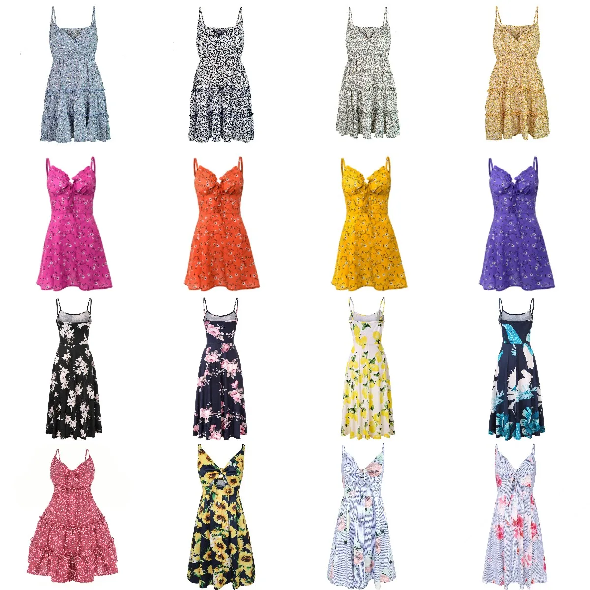 

Summer fashionable halter print sexy back dress