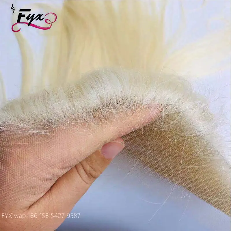 

film lace frontal 13*4 13*6 HD lace frontal 613 blonde color HD thin swiss lace frontal bundle with vietnamese raw hair